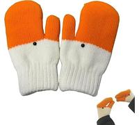 Silly Goose Gloves, Furry Gooses Mittens, Duck Goose Winter Gloves With Thermal Soft Lining, Funny Winter Goose Glove Novelty Animal Glove, Thick Winter Gloves for Women Men-1Pair