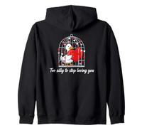 Silly Goose In Love Cute Valentine Day Mujeres Sudadera con Capucha
