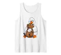 Silly Goose Not A Hugger Capybara Hug Divertido Humor sarcástico Camiseta sin Mangas