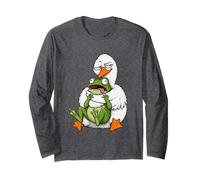 Silly Goose Not A Hugger Frog Hug Funny Humor sarcástico Manga Larga