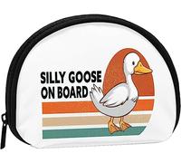 Silly Goose On Board, Monedero de Moda para Mujeres y niñas, Monedero, Bolsa de Cambio, Llavero