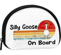 Silly Goose On Board, Monedero de Moda para Mujeres y niñas, Monedero, Bolsa de Cambio, Llavero