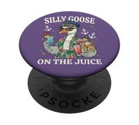 Silly Goose On The Juice Crucero Crucero Viaje de Chicas PopSockets PopGrip Adhesivo