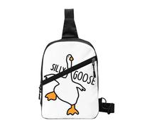 Silly Goose On The Loose Chest Bag - Mochila cruzada para hombre, para viajes, senderismo, mochila de hombro