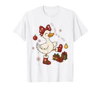 Silly Goose on The Loose, Divertido, Christmas Goose Holiday Women Camiseta