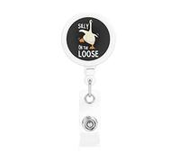 Silly Goose On The Loose Retractable Badge Holder Carrete Clip Id Card Holder forNurse Student Office Worker