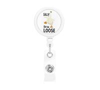 Silly Goose On The Loose Retractable Badge Holder Carrete Clip Id Card Holder forNurse Student Office Worker