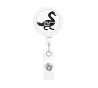Silly Goose On The Loose Retractable Badge Holder Carrete Clip Id Card Holder forNurse Student Office Worker