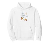 Silly Goose on The Loose Roller Skating Bird Cute Design Sudadera con Capucha