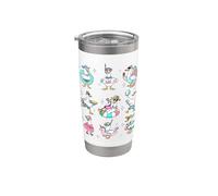 Silly Goose On The Loose Summer Pool Beach Party Vaso térmico de acero inoxidable de doble pared
