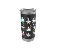 Silly Goose On The Loose Summer Pool Beach Party Vaso térmico de acero inoxidable de doble pared
