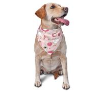 Silly Goose on the Loose Triangle Dog Bandana, bandana de verano, divertida bufanda triangular para perros, pañuelo suave y ajustable para cachorros (fresa)