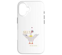 Silly Goose On The Loose Wears traje de payaso malabares 3 bolas Carcasa para iPhone 16