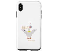 Silly Goose On The Loose Wears traje de payaso malabares 3 bolas Carcasa para iPhone XS Max