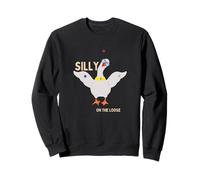 Silly Goose On The Loose Wears traje de payaso malabares 3 bolas Sudadera