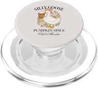 Silly Goose Pumpkin Spice Club Fall Season Coffee Lover PopSockets PopGrip para MagSafe