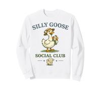 Silly Goose Social Club Lindo Ganso Divertido Animal de Granja Sudadera