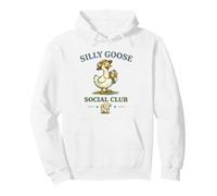 Silly Goose Social Club Lindo Ganso Divertido Animal de Granja Sudadera con Capucha