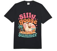 Silly Goose Summer Cute Beach Relajante Diseño de Ganso Comfort Colors Adult Heavyweight T-Shirt
