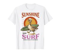 Silly Goose Sunshine Surf Honk Surf Club Summer Camiseta
