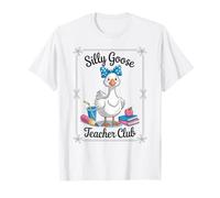 Silly Goose Teacher Club Funny Educator Camiseta