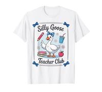 Silly Goose Teacher Club Funny Educator Camiseta