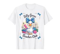 Silly Goose Teacher Club Funny Educator Camiseta