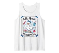 Silly Goose Teacher Club Funny Educator Camiseta sin Mangas