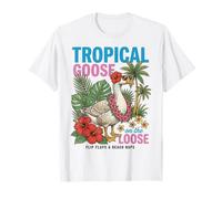 Silly Goose Tropical Goose On The Loose Camiseta