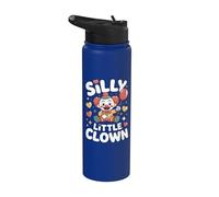 Silly Little Clown Girlfriend Cara De Payaso Clowngirl Stainless Steel Insulated Water Bottle