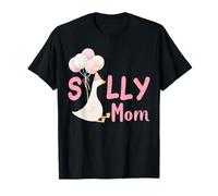 Silly Mom Goose Family - Equipo de escuadrón de cumpleaños a juego Camiseta