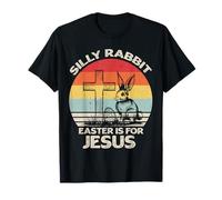 Silly Rabbit Pascua es para Jesús Vintage Christian Easter Camiseta