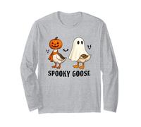 Silly Spooky Goose Halloween Funny Silly Goose Pumpkin Ghost Manga Larga