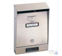 Silmec S.R.L. Caja De Correo Inox 001 Con Techo Cm 32,5X22X7,5/11