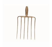 Silogabel 6 Puntas Sin Mango 35x29 Cm Doble Resorte Dorado