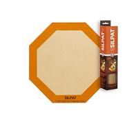 Silpat Alfombrilla de silicona antiadherente para microondas, reutilizable, duradera, resistente al calor, grado profesional, flexible, perfecta para microondas, octágono (26 cm)
