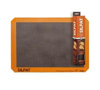 Silpat Bandeja para hornear pan, silicona antiadherente, naranja y beige, 11-5/8 x 16-1/2