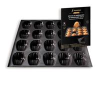 Silpat Flexipan - Molde antiadherente original hecho a mano en Francia desde 1965 - Confiado por chefs de clase mundial - Tecnología Flexipan® certificada apta para alimentos (20 magdalenas)