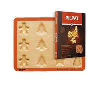 Silpat Molde para golosinas navideñas Hornear, Fibra de Vidrio de Silicona, Caramelo y Naranja