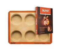 Silpat Molde redondo grande para mini pasteles, 6 agujeros