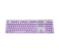 Silriku 104 teclas moradas, teclas mecánicas para teclado de juego, resistentes al desgaste, sin aceite, color morado