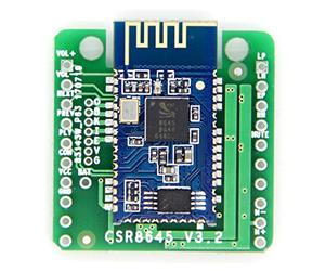 Silriku Módulo de placa de amplificador Bluetooth 5.0, receptor de audio, CSR8645, amplificador de audio dual de 5 W