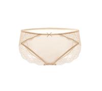 SilRiver Bragas de encaje 100 % seda para mujer, ropa interior sexy y cómoda, ideal para pieles sensibles, Desnudo/, XL