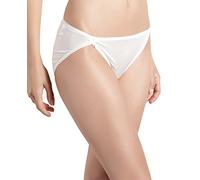 SilRiver Damen 100% Seiden Komfortable Höschen Unterwaesche Seide Slips (Weiß,Medium)