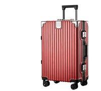 SilteD Maleta rígida para Equipaje de Mano, Ligera, Gruesa, Resistente, de aleación de Aluminio, Equipaje de Viaje, Maleta anticaída, Maleta Grande (Color: H, tamaño único: 24 Pulgadas)