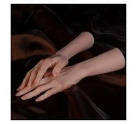 SilteD Maniquí Pie Realidad Simulación Silicona Modelo de Mano Mujer Americana Supermodelo Manicura de Uñas Pintura Disparo Exhibición Mostrando Estante Suave y Elástico (Mano Derecha)