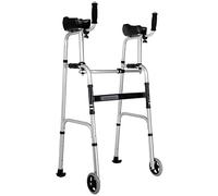 SilteD Muletas de Cuatro Patas para discapacitados, reposabrazos Plegable con Asiento, bastón Antideslizante para Ancianos con Hospital Present