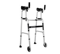 SilteD Muletas de Cuatro Patas para discapacitados, reposabrazos Plegable con Asiento, bastón Antideslizante para Ancianos con Familia de Hospital Present