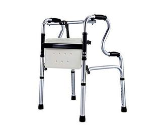 SilteD Muletas para Ancianos Equipo de Entrenamiento de rehabilitación Taburete de caña Ligera Tipo de Rueda/Bastón Antideslizante multifunción sin Ruedas con Familia de Hospital (con Ruedas) Present