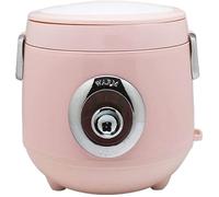 SilteD Olla Arrocera Portátil Calentador De Alimentos Eléctrico Mini Multicocina con Función De Mantener Caliente Olla Interior De Primera Calidad Espátula Y Taza Medidora,Rosado